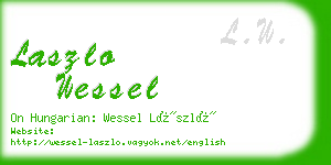 laszlo wessel business card